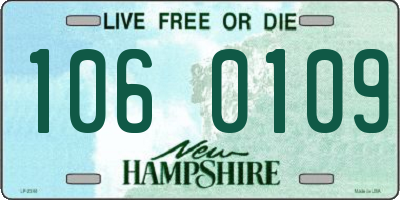 NH license plate 1060109