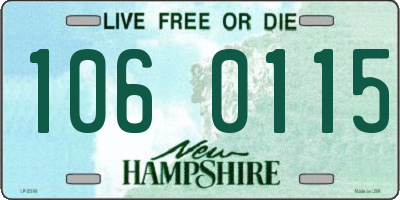 NH license plate 1060115
