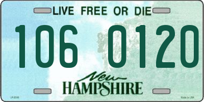 NH license plate 1060120