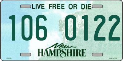 NH license plate 1060122