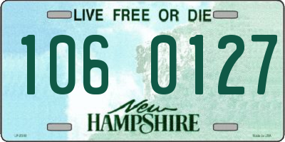 NH license plate 1060127