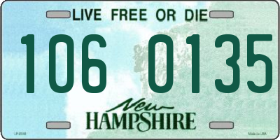 NH license plate 1060135