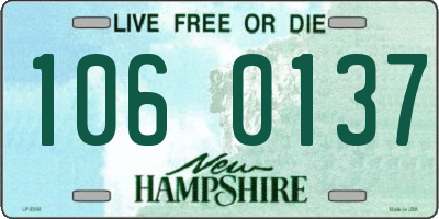 NH license plate 1060137