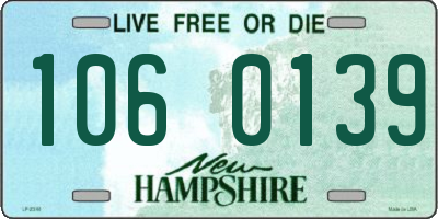 NH license plate 1060139