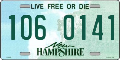 NH license plate 1060141