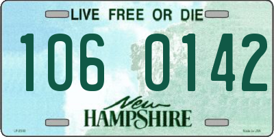 NH license plate 1060142