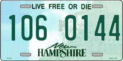 NH license plate 1060144