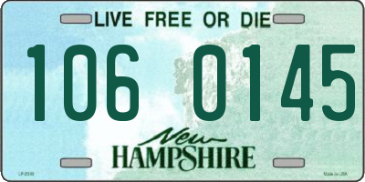 NH license plate 1060145