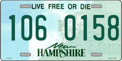 NH license plate 1060158