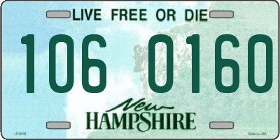 NH license plate 1060160