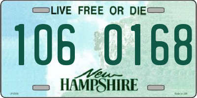 NH license plate 1060168
