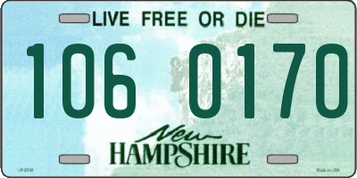 NH license plate 1060170