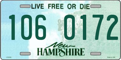 NH license plate 1060172
