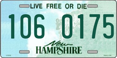 NH license plate 1060175