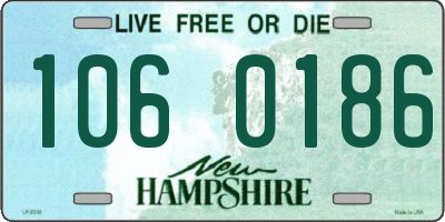 NH license plate 1060186