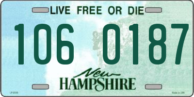 NH license plate 1060187