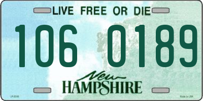 NH license plate 1060189
