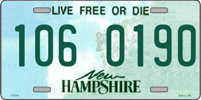 NH license plate 1060190