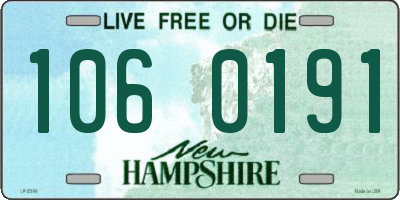 NH license plate 1060191