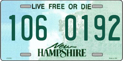 NH license plate 1060192