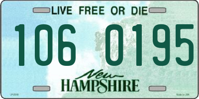 NH license plate 1060195