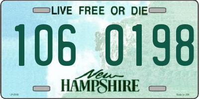 NH license plate 1060198