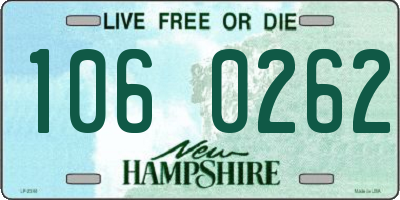 NH license plate 1060262