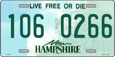 NH license plate 1060266