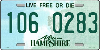 NH license plate 1060283