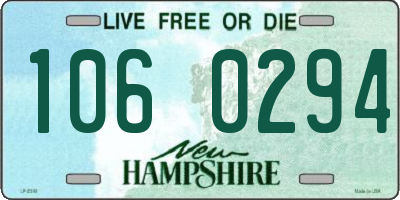 NH license plate 1060294