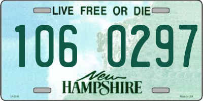 NH license plate 1060297