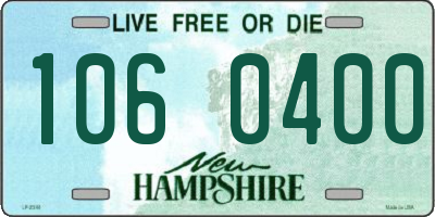 NH license plate 1060400