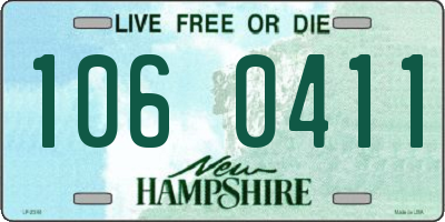 NH license plate 1060411