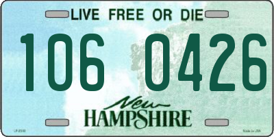NH license plate 1060426