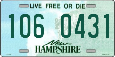 NH license plate 1060431