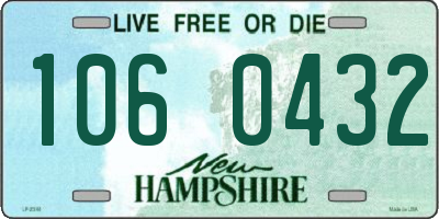 NH license plate 1060432