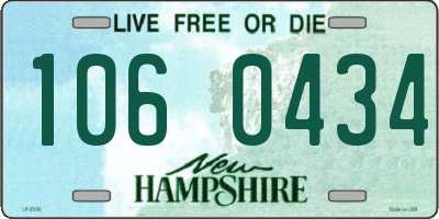 NH license plate 1060434