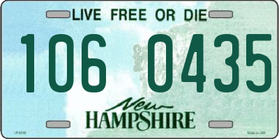 NH license plate 1060435