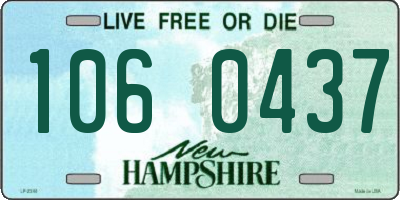 NH license plate 1060437