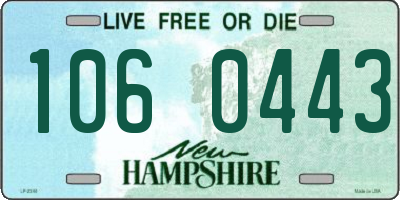 NH license plate 1060443