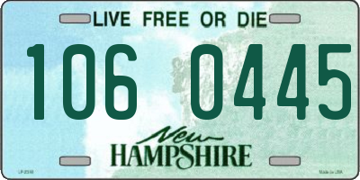 NH license plate 1060445