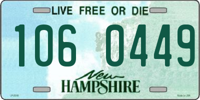 NH license plate 1060449
