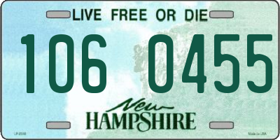 NH license plate 1060455