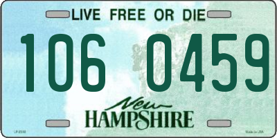 NH license plate 1060459