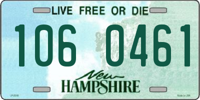 NH license plate 1060461