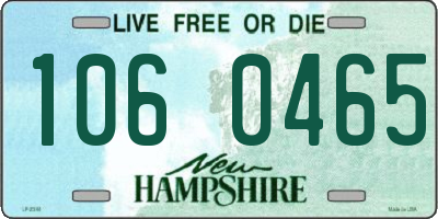 NH license plate 1060465