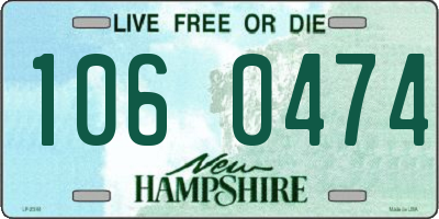 NH license plate 1060474