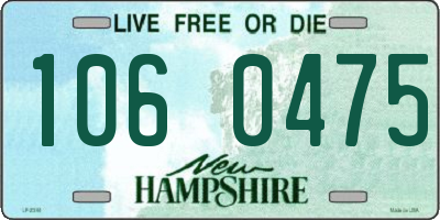 NH license plate 1060475