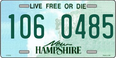 NH license plate 1060485