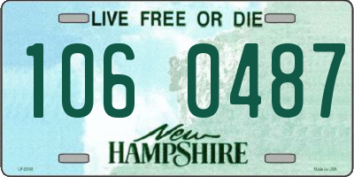 NH license plate 1060487